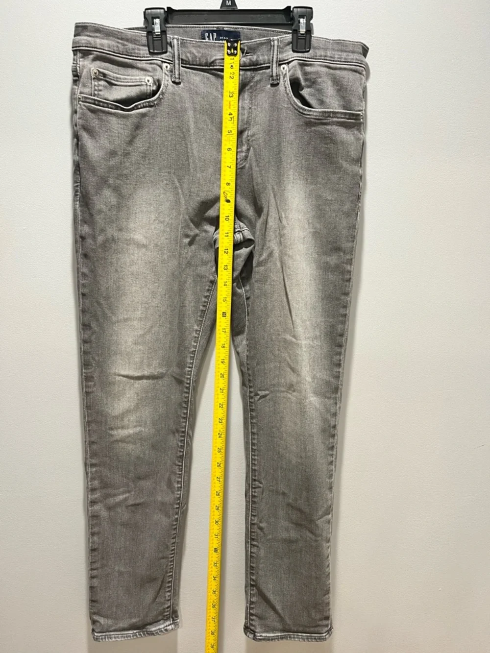 Gap Soft Wear Slim Fit Jeans Mens‎ Grey Wash Stretch GapFlex Denim Size 34x32